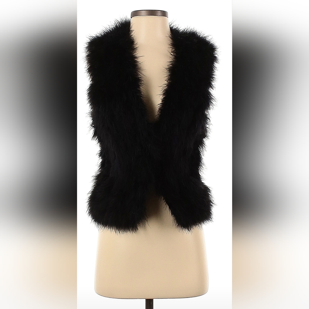 100% Marabou Club Monaco Fur Vest